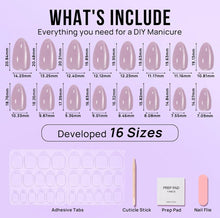 Load image into Gallery viewer, Press On Nails - Pink Cat Eye Almond - Miss A Beauty