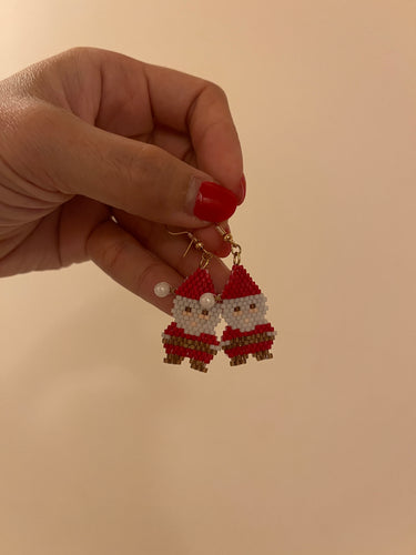 Handmade Christmas Earrings - Santa - Miss A Beauty
