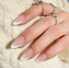 Load image into Gallery viewer, Press On Nails - French Almond - Miss A Beauty