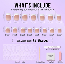 Load image into Gallery viewer, Press On Nails - Squoval Chrome French - Miss A Beauty