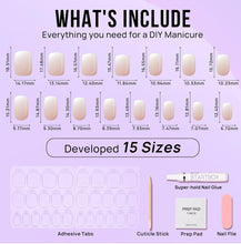 Load image into Gallery viewer, Press On Nails - Nude Ombre French Squoval Square - Miss A Beauty