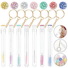 Load image into Gallery viewer, Individual Eyelash Extension Mascara Wand Spoolie in tube Key Ring - Miss A Beauty