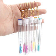 Load image into Gallery viewer, Individual Eyelash Extension Mascara Wand Spoolie in tube Key Ring - Miss A Beauty