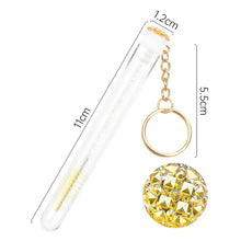 Load image into Gallery viewer, Individual Eyelash Extension Mascara Wand Spoolie in tube Key Ring - Miss A Beauty