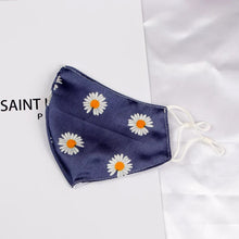 Load image into Gallery viewer, Reusable fabric face mask - Daisy silk mask - Miss A Beauty