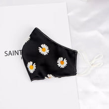 Load image into Gallery viewer, Reusable fabric face mask - Daisy silk mask - Miss A Beauty
