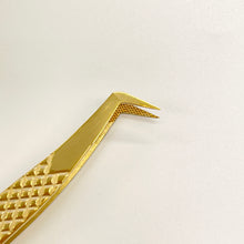 Load image into Gallery viewer, Eyelash Extension Tweezers Long Boot Volume Tweezers - Gold - Miss A Beauty
