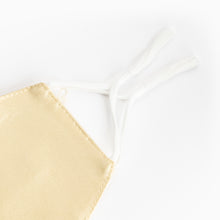 Load image into Gallery viewer, Reusable silk face mask for sensitive skin - 100% Mulberry silk - CHAMPAGNE - Miss A Beauty
