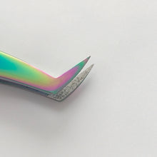 Load image into Gallery viewer, Eyelash Extension Tweezers Multichrome Volume Boot Tweezers with Diamond Coating Inside Tip - Miss A Beauty