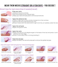 Load image into Gallery viewer, Press On Nails - Nude Ombre French Squoval Square - Miss A Beauty
