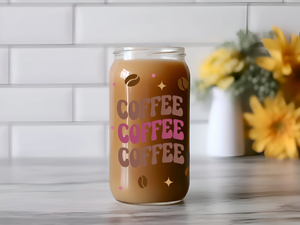 Coffee Lover Glass Tumbler