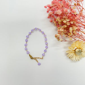 Handmade Seed Beads Dainty Daisy Flower Bracelet - Miss A Beauty