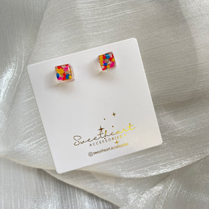 Handmade Retro Stud Earrings- Small - Miss A Beauty