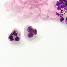 Load image into Gallery viewer, Handmade Purple Flower Earrings - Miss A Beauty
