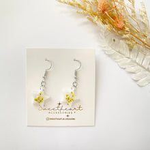 Load image into Gallery viewer, Handmade Yellow Flower Star Dangle Earrings - Miss A Beauty
