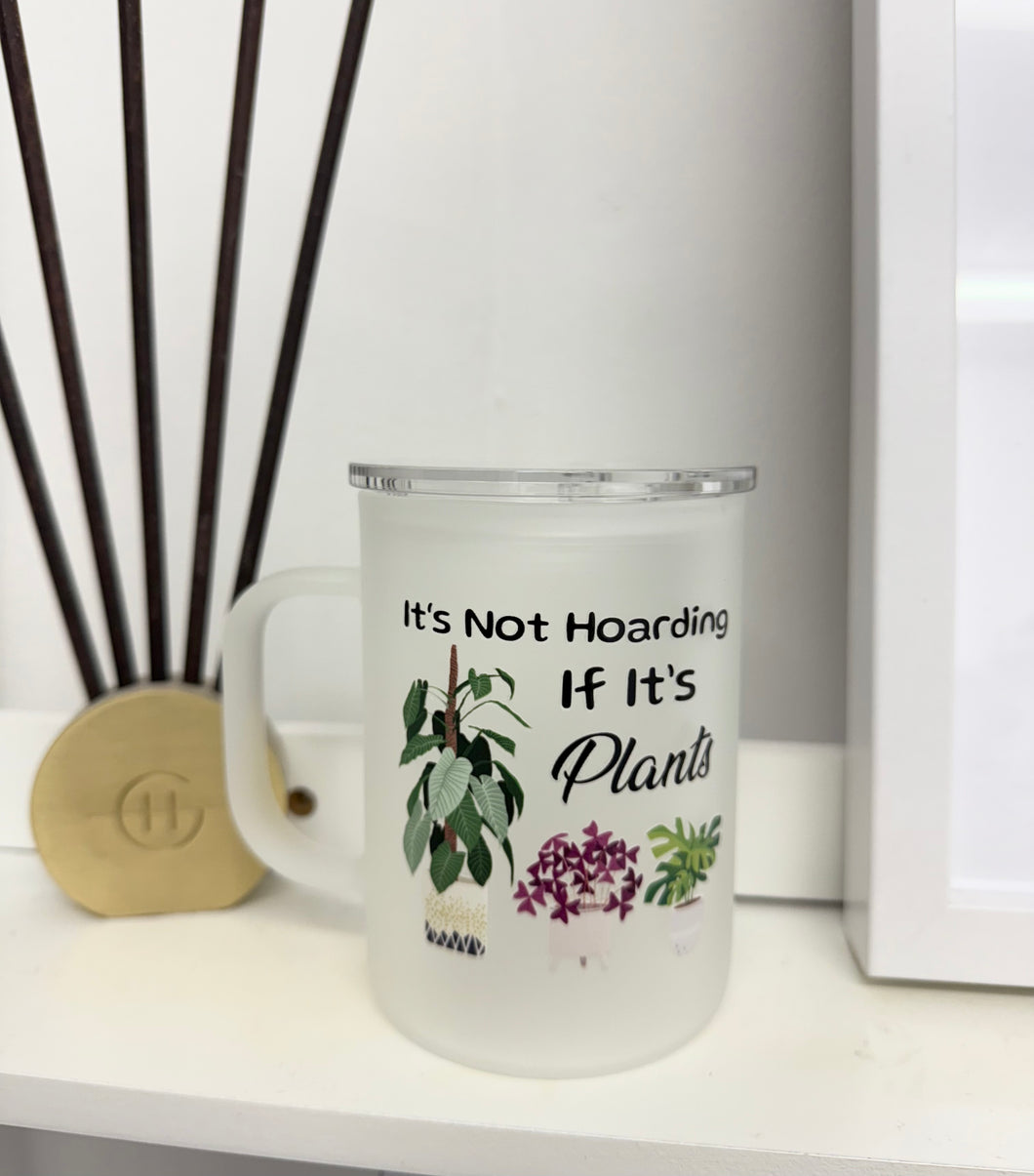 Plant Enthusiast Plant Mom Frosted Glass Mug