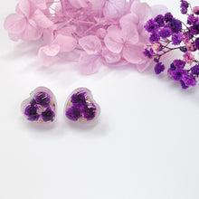 Load image into Gallery viewer, Handmade Purple Flower Earrings - Miss A Beauty

