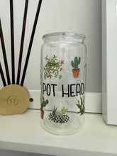 Load image into Gallery viewer, Plant Enthusiast Plant Mom Glass Tumbler
