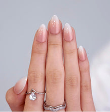 Load image into Gallery viewer, Press On Nails - Nude Ombre French Medium Almond - Miss A Beauty
