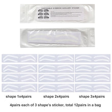 Load image into Gallery viewer, Eyebrow Stencil Sticker for Airbrush Brow Tinting x 12 pairs - Miss A Beauty
