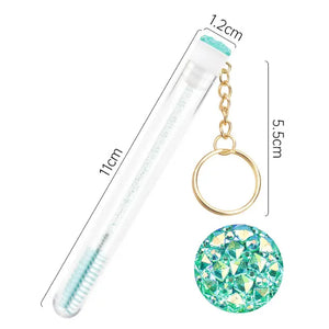 Individual Eyelash Extension Mascara Wand Spoolie in tube Key Ring - Miss A Beauty