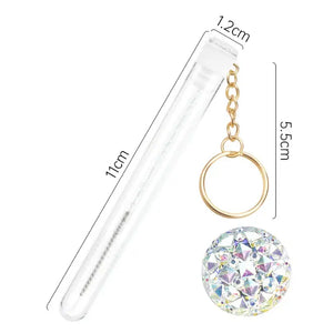 Individual Eyelash Extension Mascara Wand Spoolie in tube Key Ring - Miss A Beauty