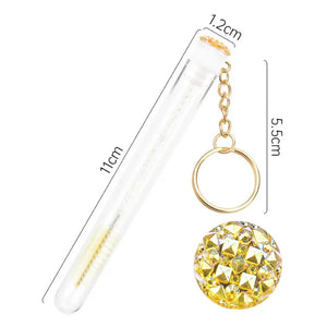 Individual Eyelash Extension Mascara Wand Spoolie in tube Key Ring - Miss A Beauty