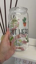 Load and play video in Gallery viewer, Plant Enthusiast Plant Mom Glass Tumbler
