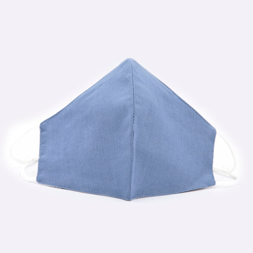 Reusable face mask cotton mask  plain colour - BLUE - Miss A Beauty
