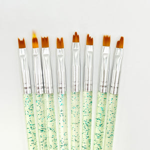 Nail art brush set for flower nail art 7pcs - Miss A Beauty