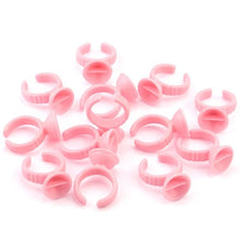 Load image into Gallery viewer, Eyelash Extension Glue Ring / Tattoo Pigment Ring With divider 100pcs - Miss A Beauty
