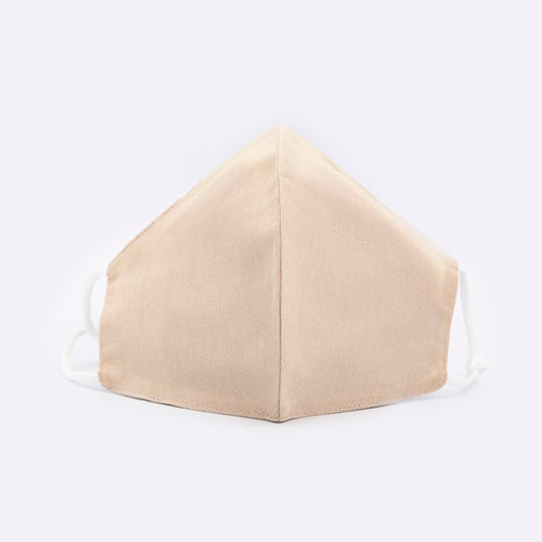 Reusable face mask cotton mask  plain colour - BEIGE - Miss A Beauty