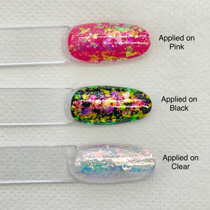 Colour shifting nail art flakes - Blush - Miss A Beauty