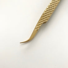 Load image into Gallery viewer, Eyelash Extension Tweezers Curve Volume Tweezers - Gold - Miss A Beauty
