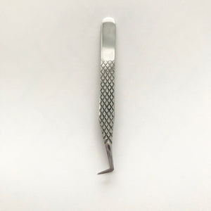 Eyelash Extension Tweezers L Boot Volume Tweezers - Titanium Silver - Miss A Beauty