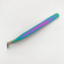 Load image into Gallery viewer, Eyelash Extension Tweezers Multichrome Volume Boot Tweezers with Diamond Coating Inside Tip - Miss A Beauty
