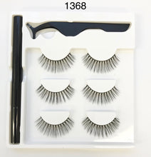 Load image into Gallery viewer, False eyelashes with magic eyeliner works as adhesive - Miss A Beauty

