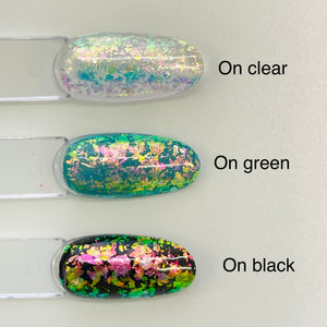 Colour shifting nail art flakes - Prism - Miss A Beauty