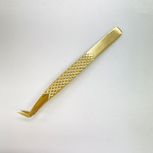 Load image into Gallery viewer, Eyelash Extension Tweezers Long Boot Volume Tweezers - Gold - Miss A Beauty
