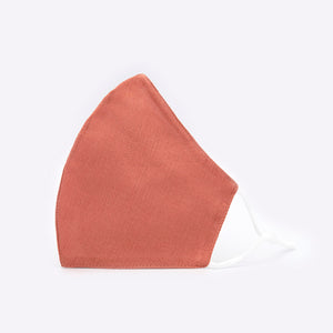 Reusable face mask cotton mask  plain colour - BRICK - Miss A Beauty