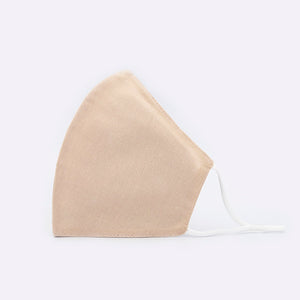 Reusable face mask cotton mask  plain colour - BEIGE - Miss A Beauty